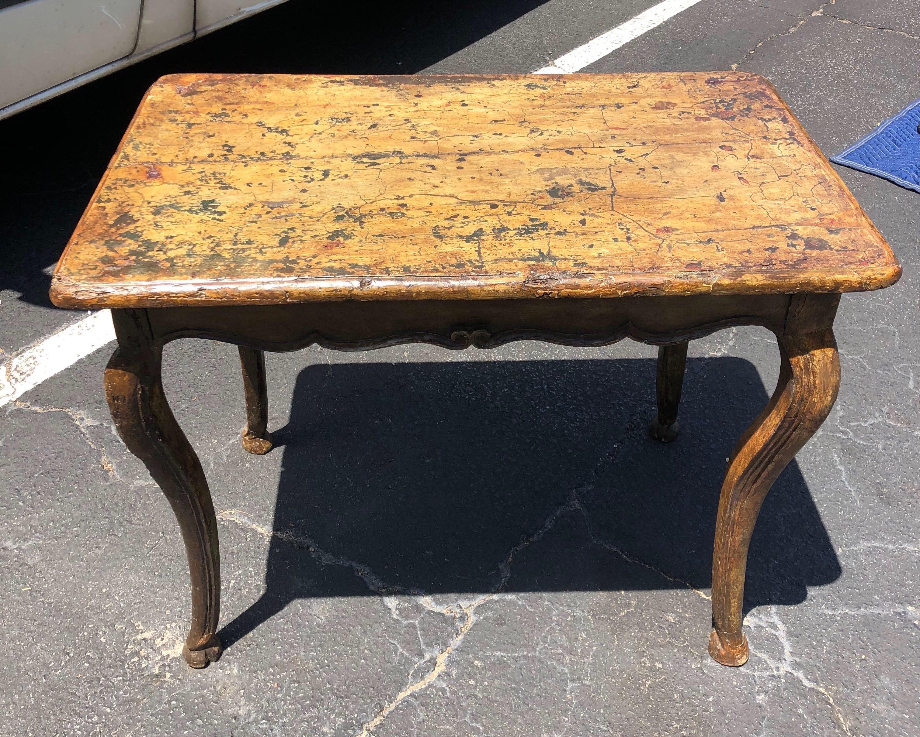 19th Century French Paint Decorated Table For Sale 2