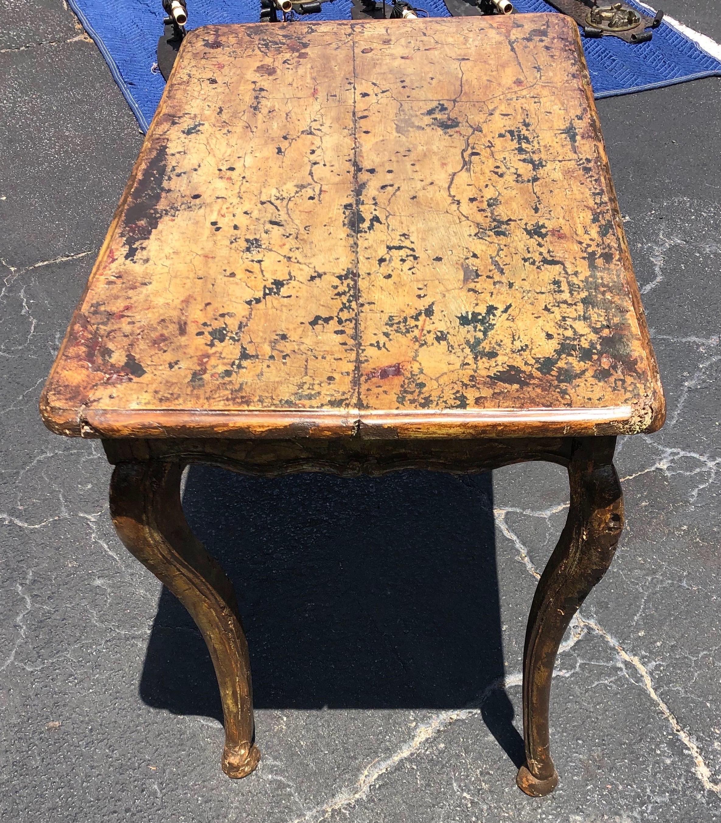 19th Century French Paint Decorated Table For Sale 3