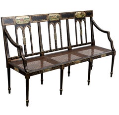 19th Century French Painted Bench