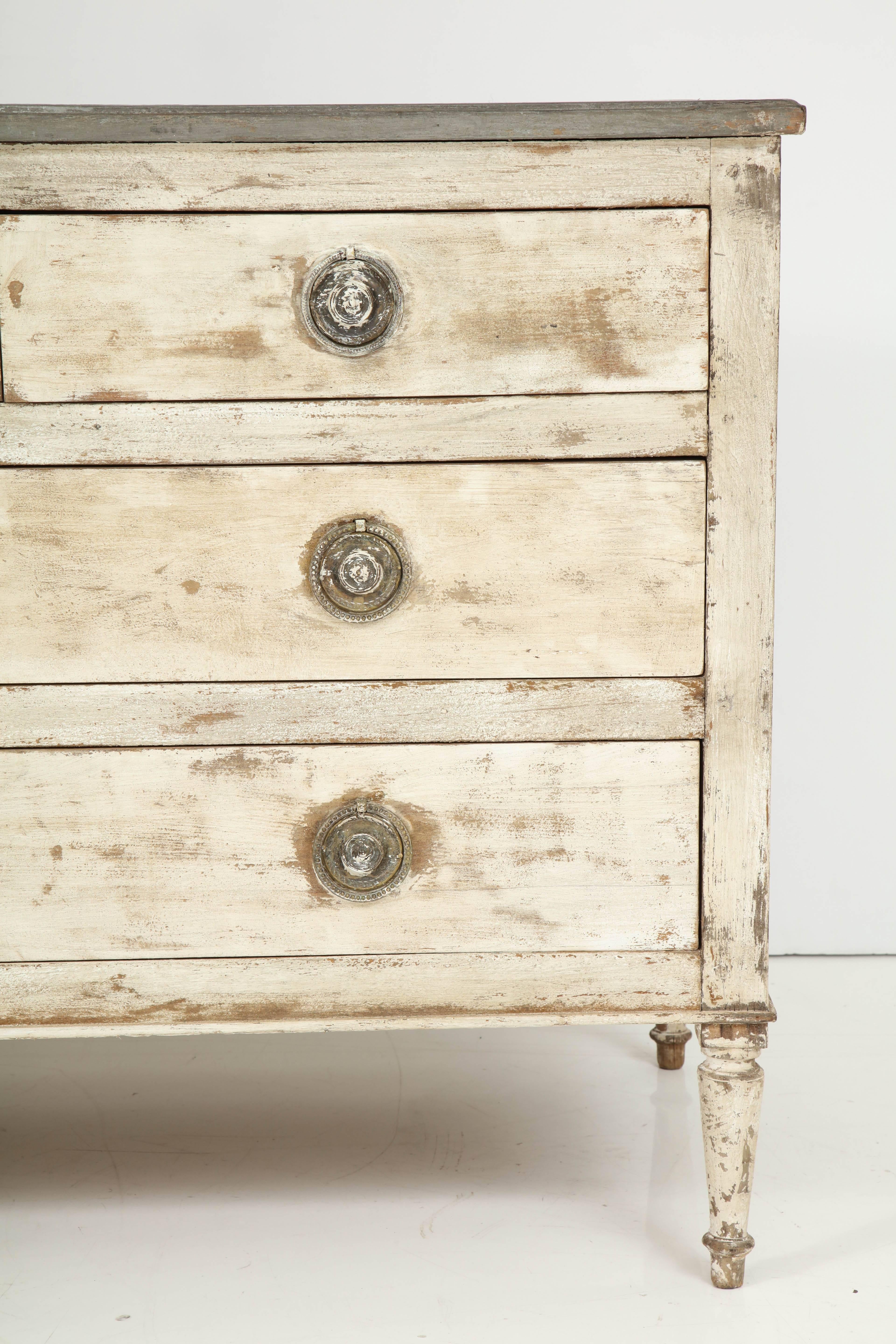 french painted chest of drawers