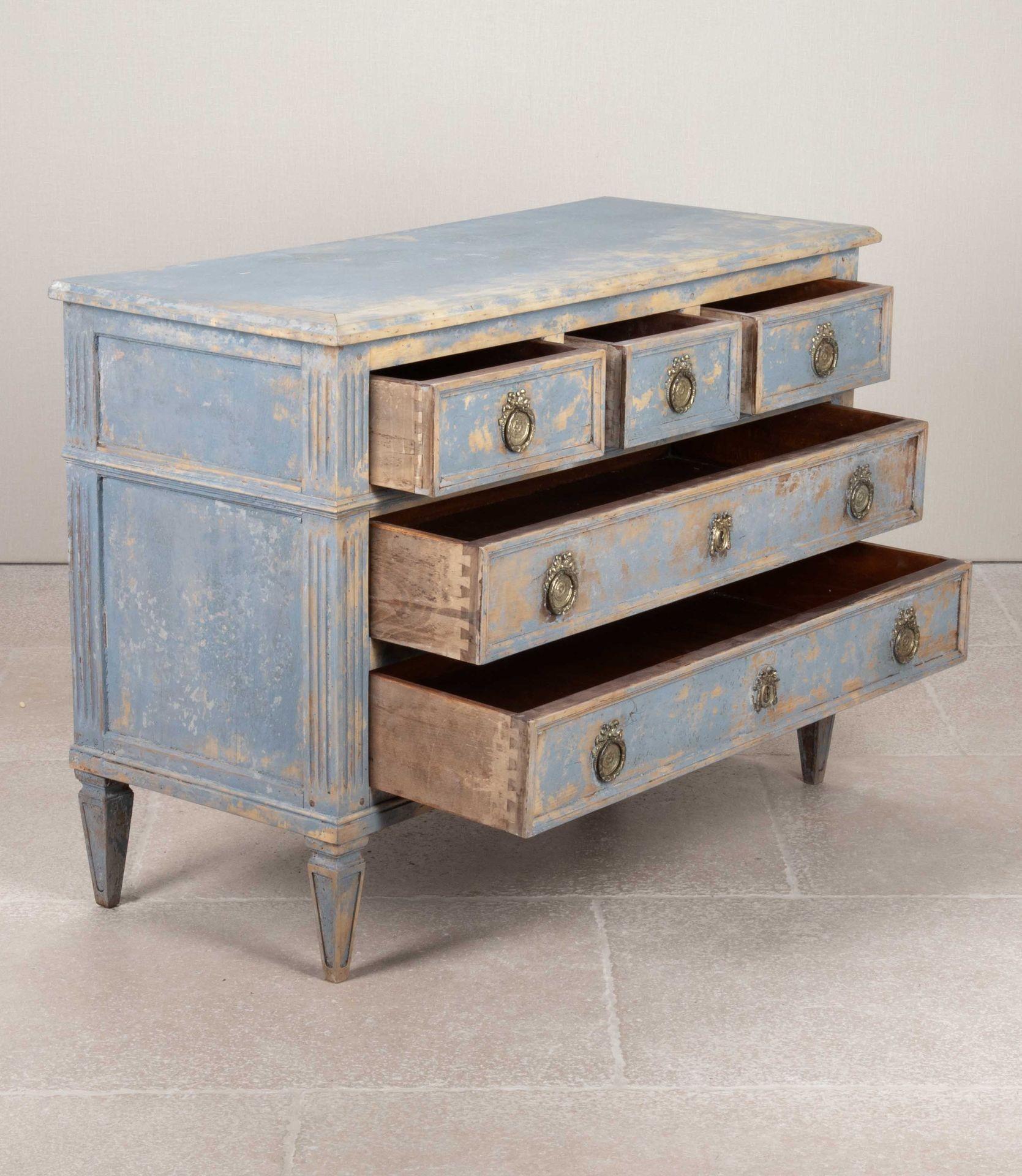 French Provincial 19th Century French Painted Commode For Sale