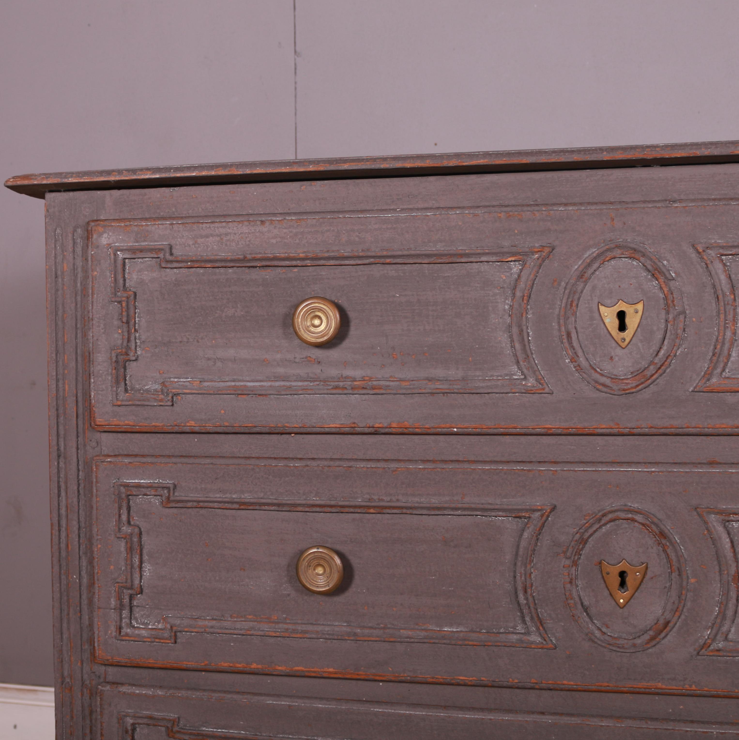 19th Century French Painted Commode For Sale 1