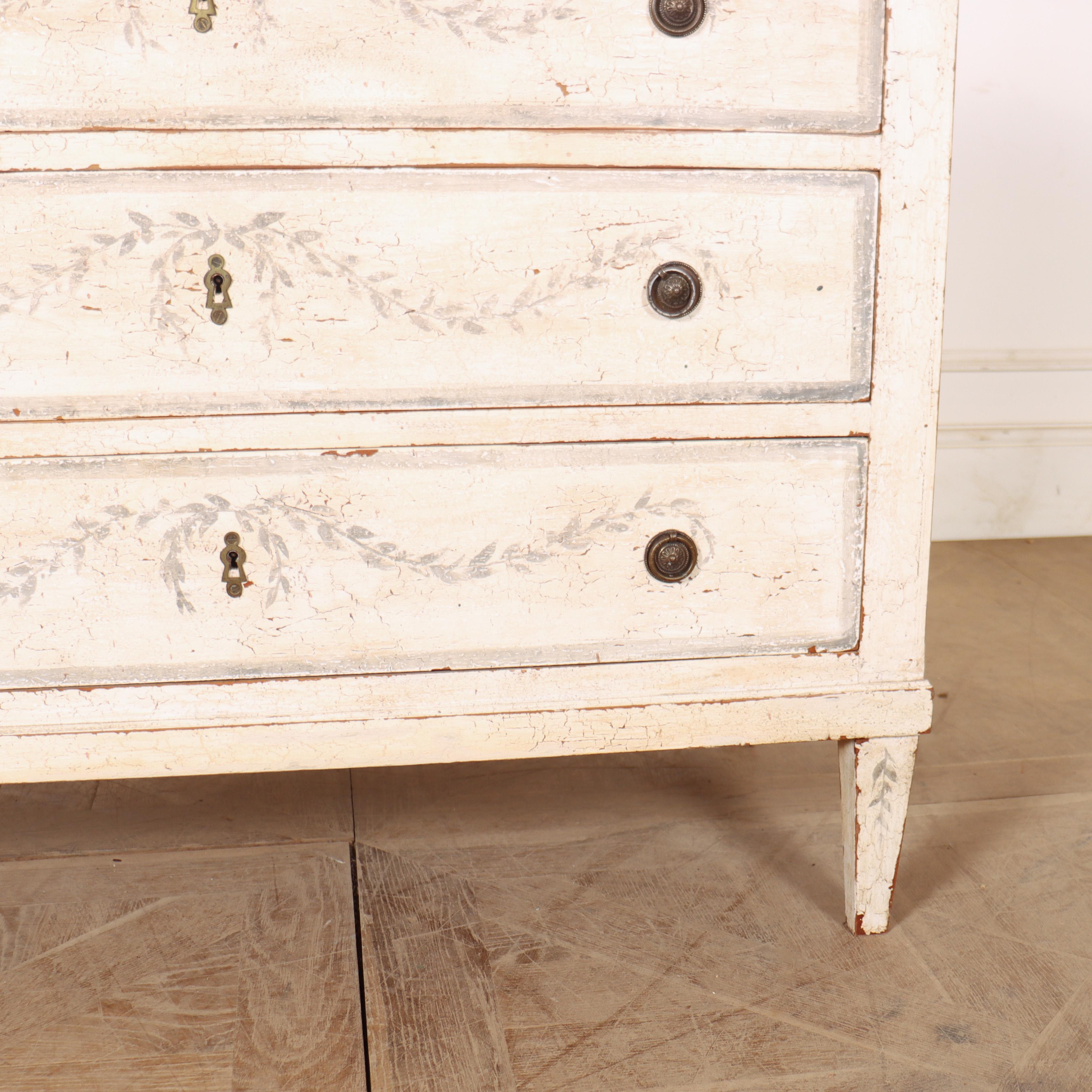 Quercia Commode dipinta francese del XIX secolo in vendita