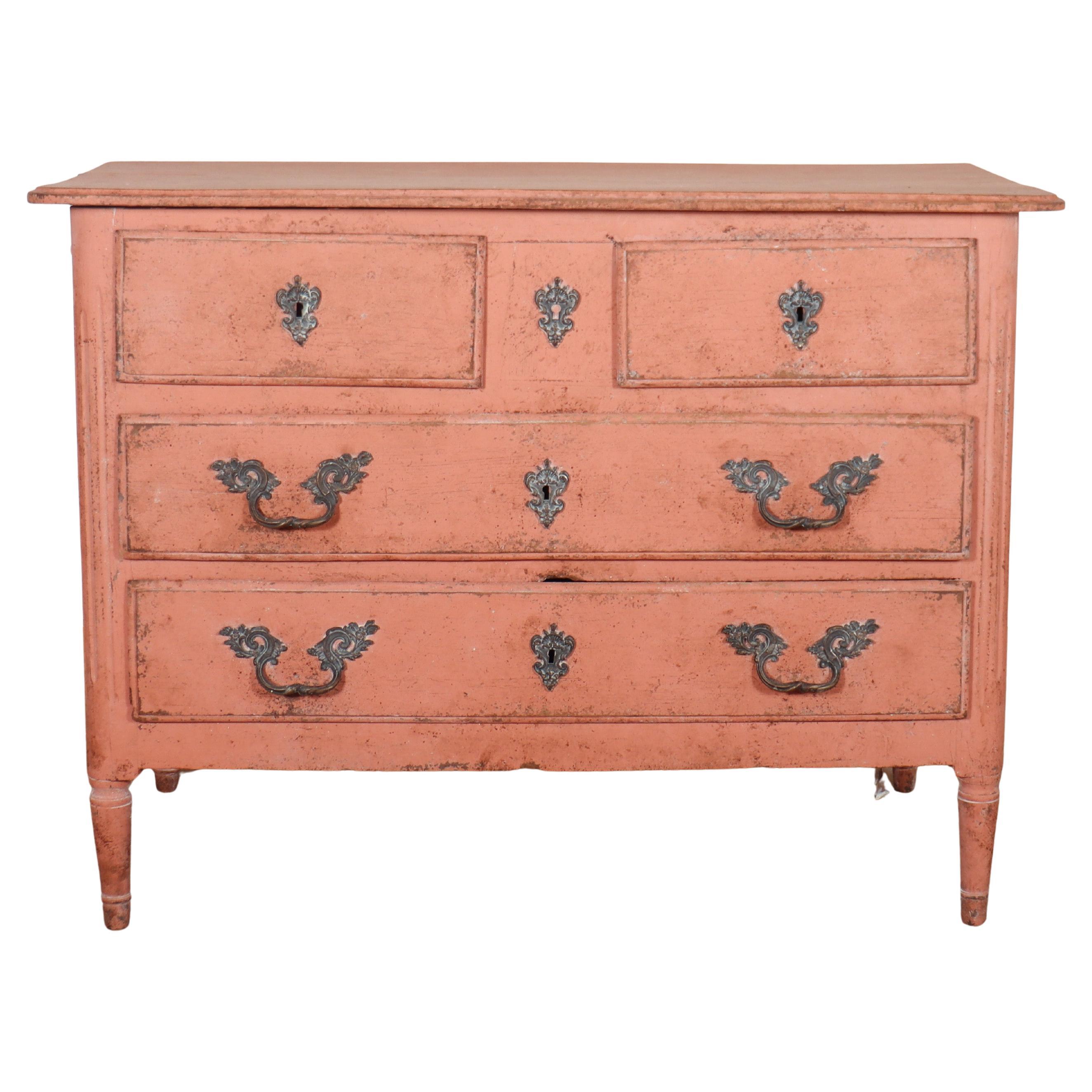 Commode dipinta francese del XIX secolo
