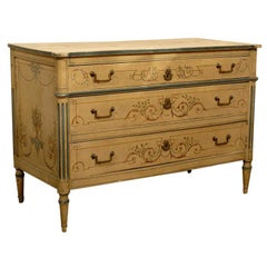 19th Century French Painted Commode Louis XVI Style