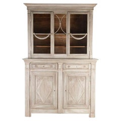 Armoire peinte française du 19ème siècle