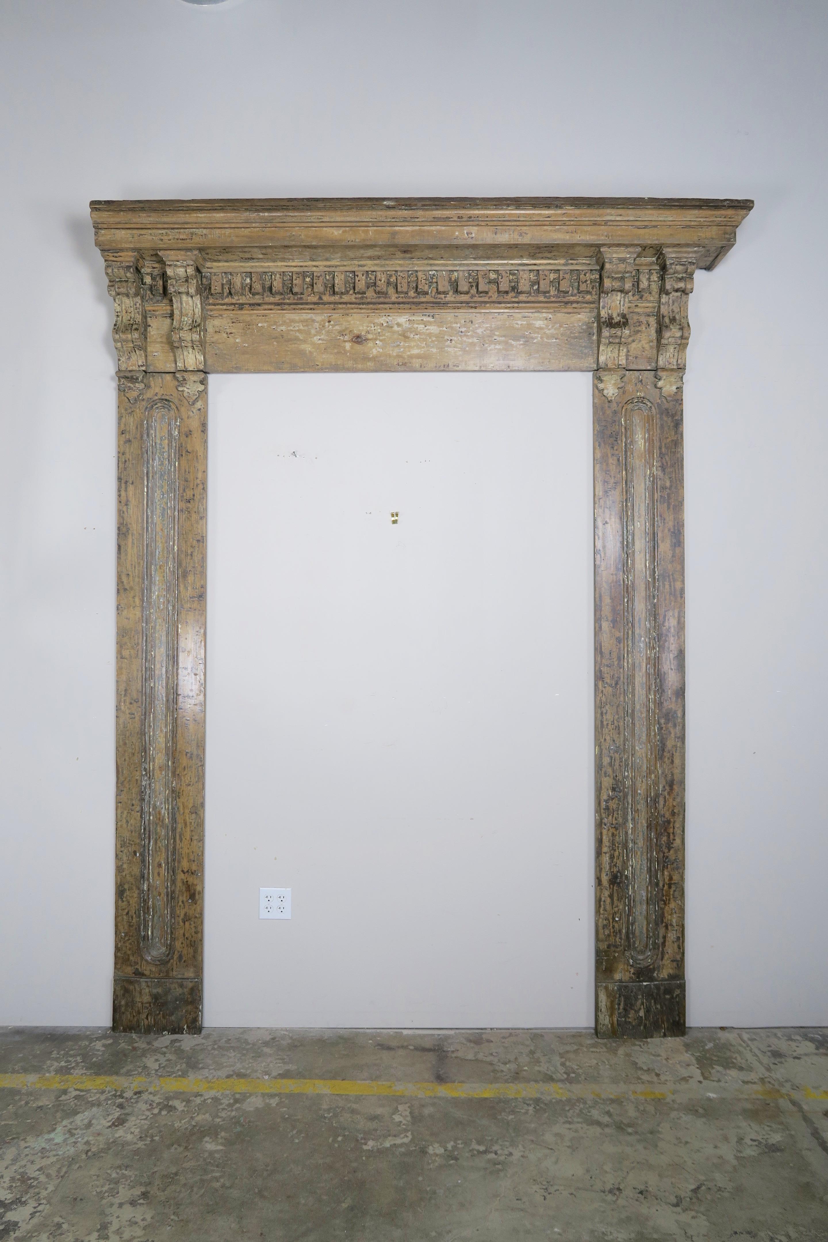 19th Century French Painted Door Surround 1