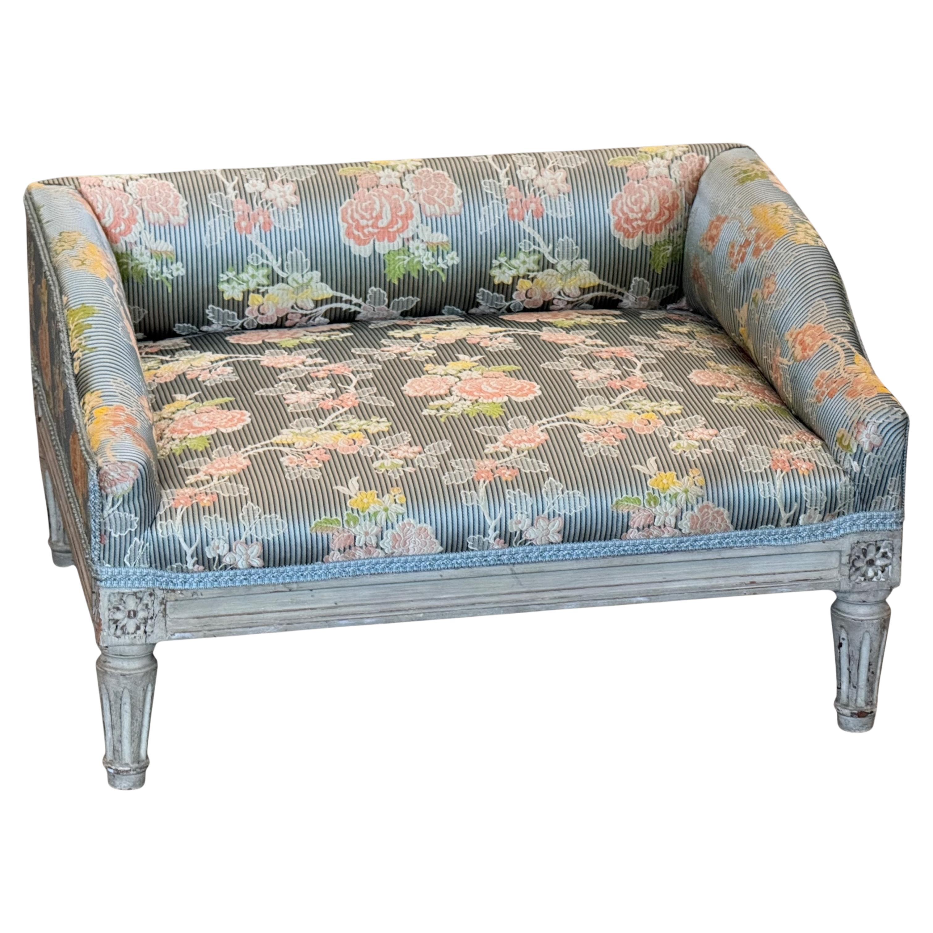 19th Century French Painted Foot Stool