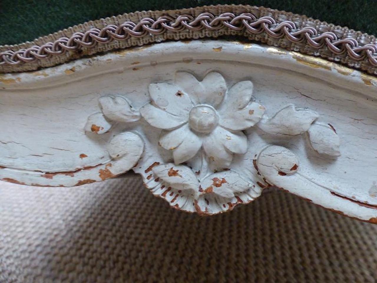 Late 19th Century 19th Century French Painted Louis XV Style Sofa