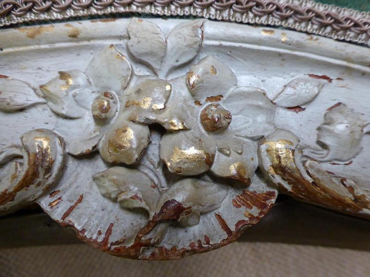 19th Century French Painted Louis XV Style Sofa 1