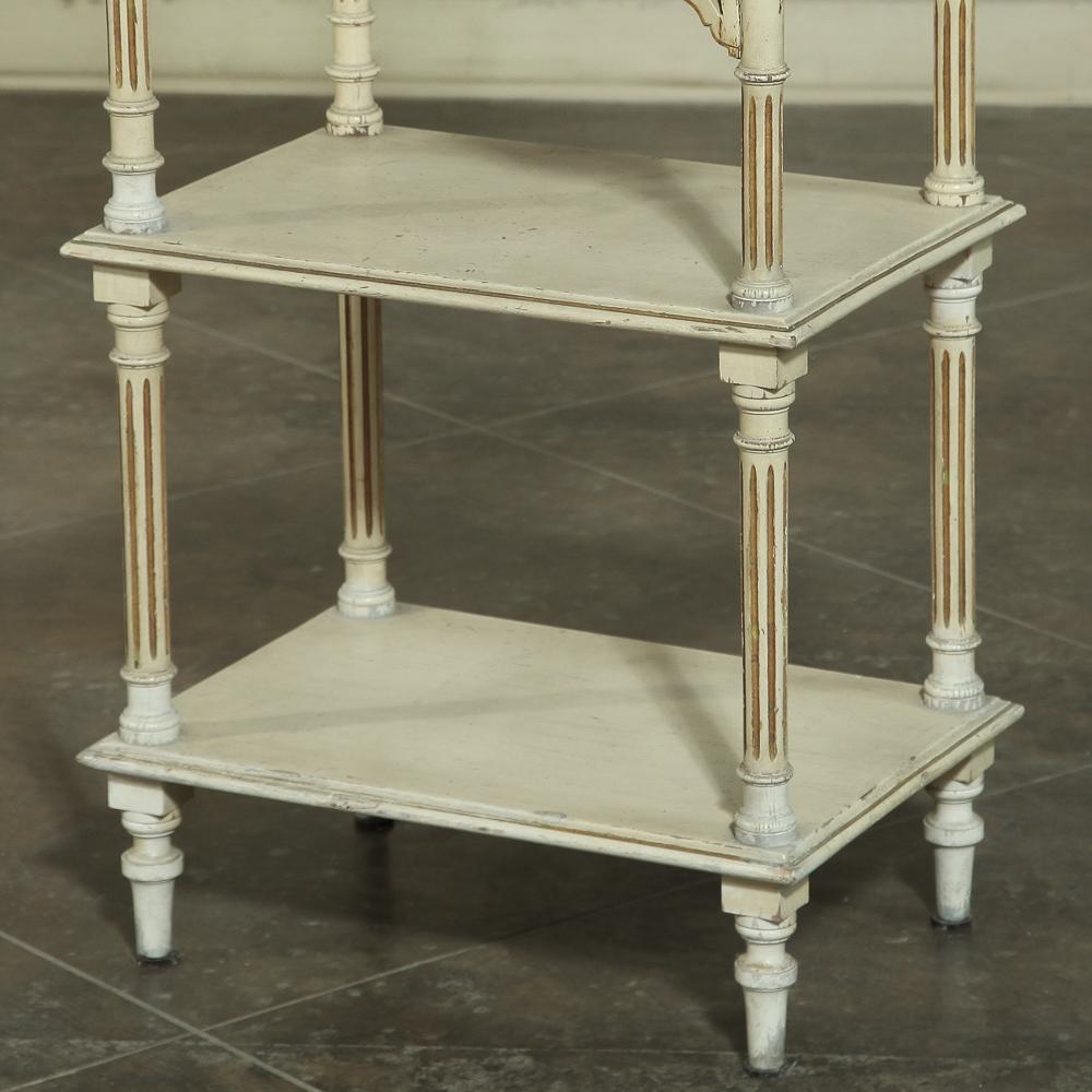 19th Century French Painted Louis XVI Shelf, Étagère 1