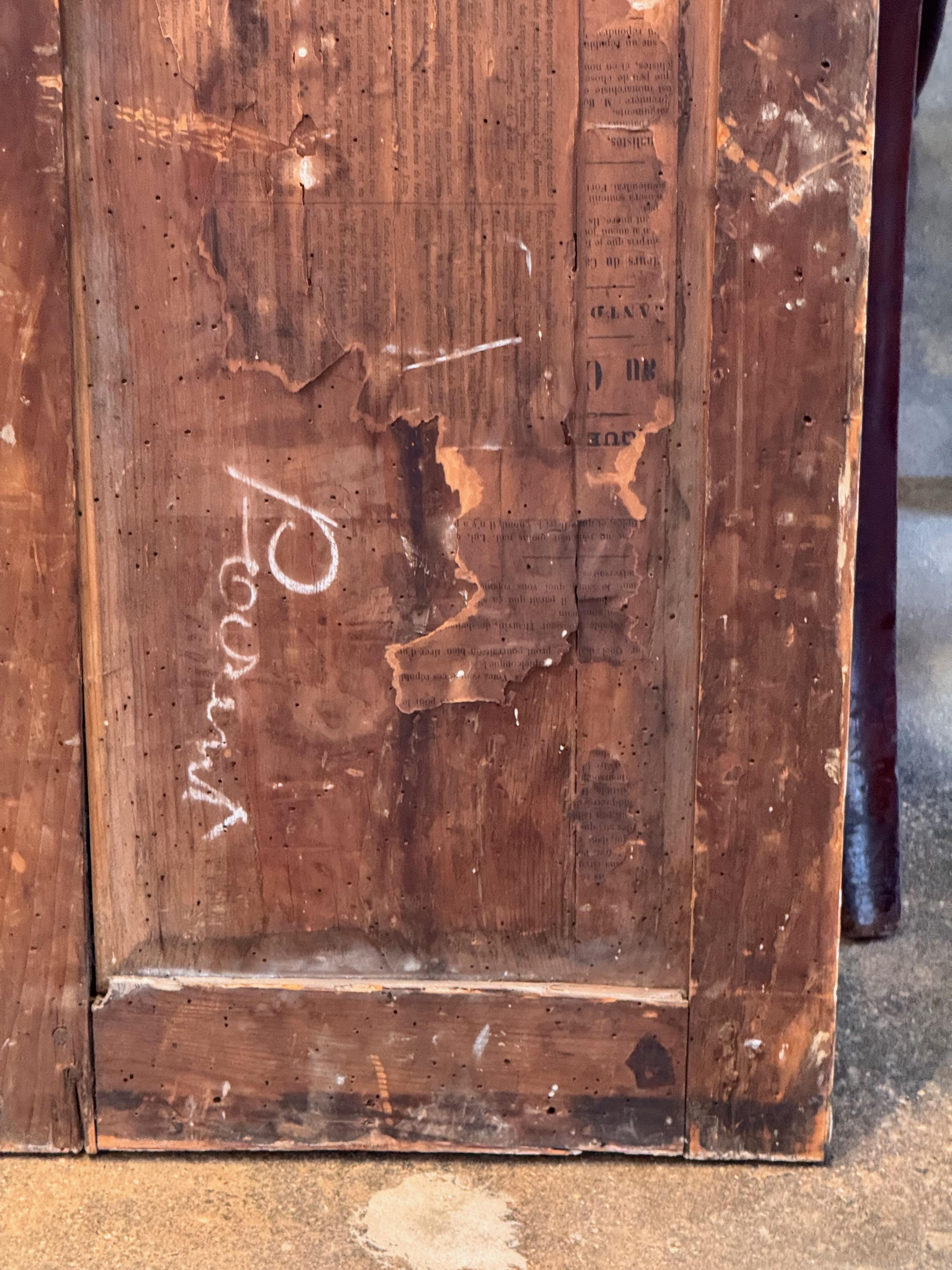 Miroir peint français du 19e siècle en vente 3