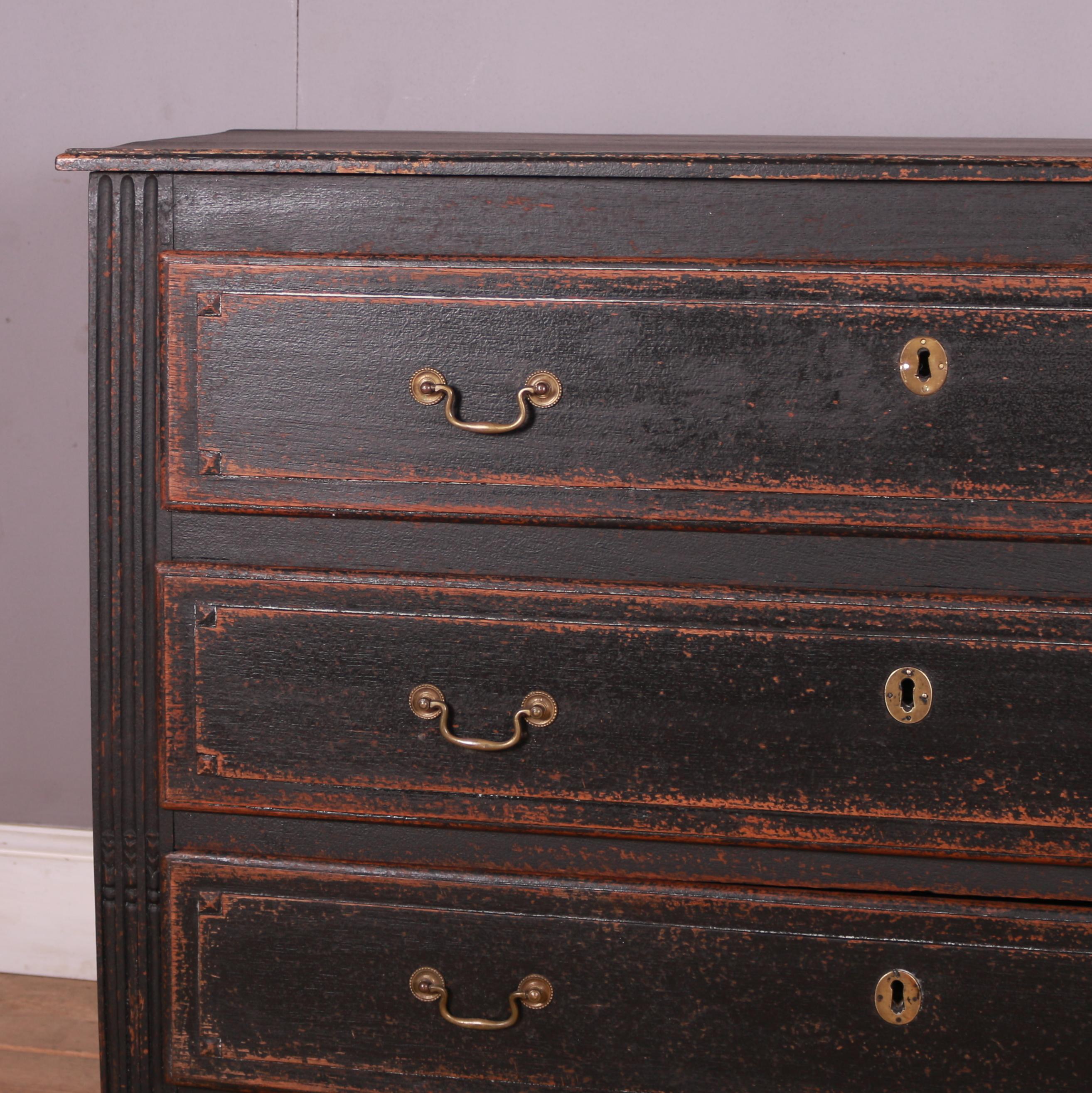 19th Century French Painted Oak Commode In Good Condition In Leamington Spa, Warwickshire