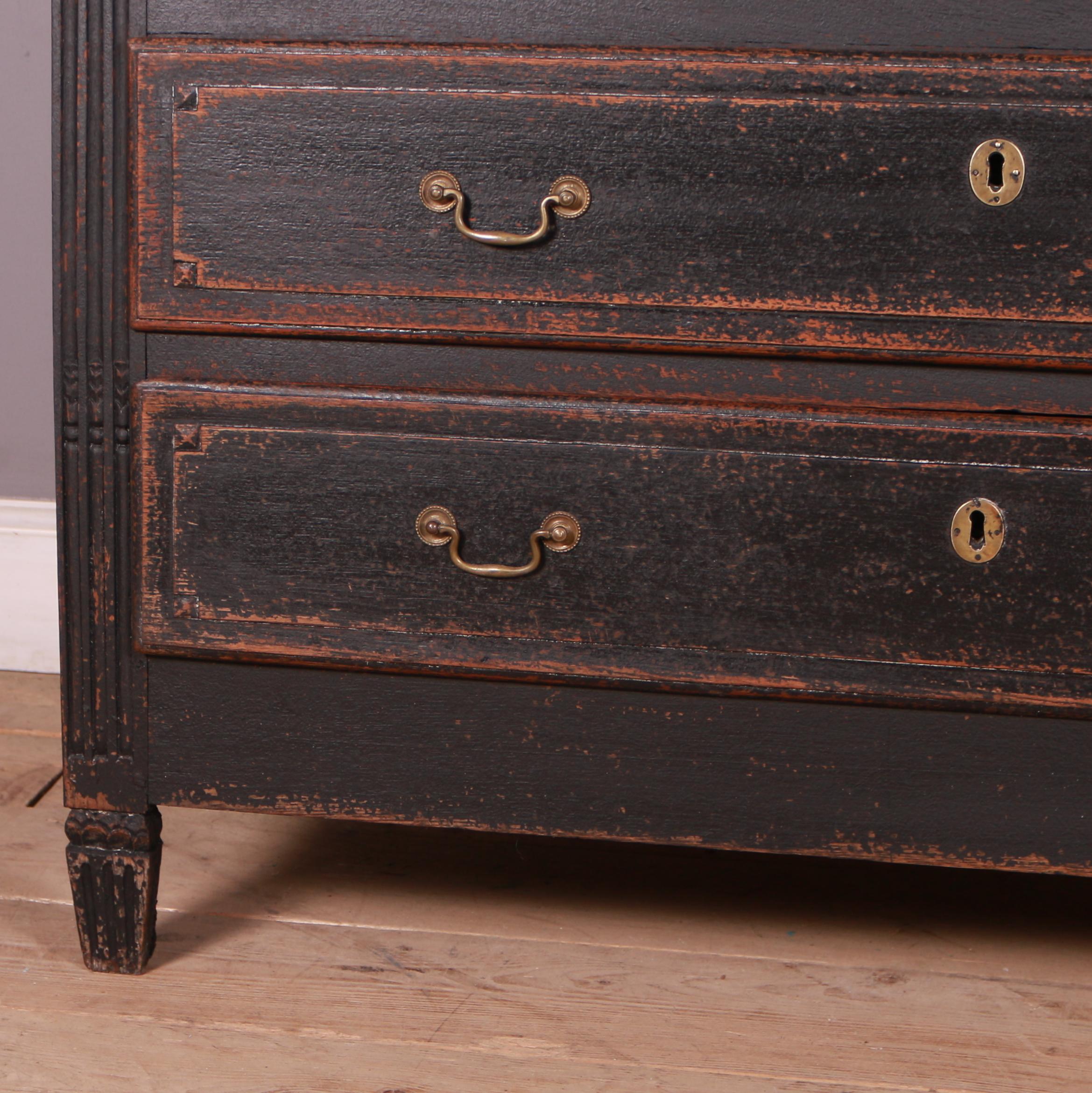 19th Century French Painted Oak Commode 1