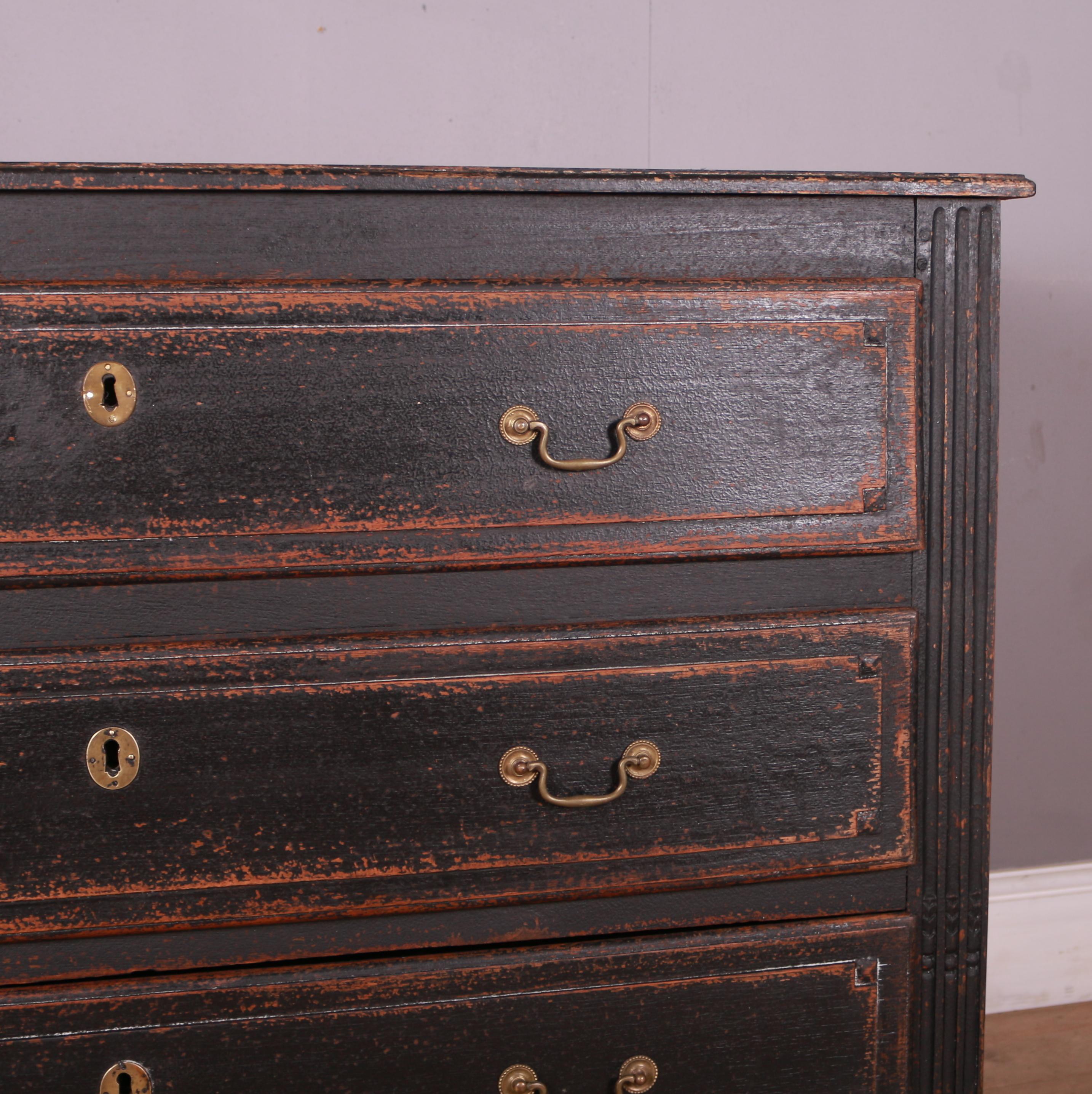 19th Century French Painted Oak Commode 3