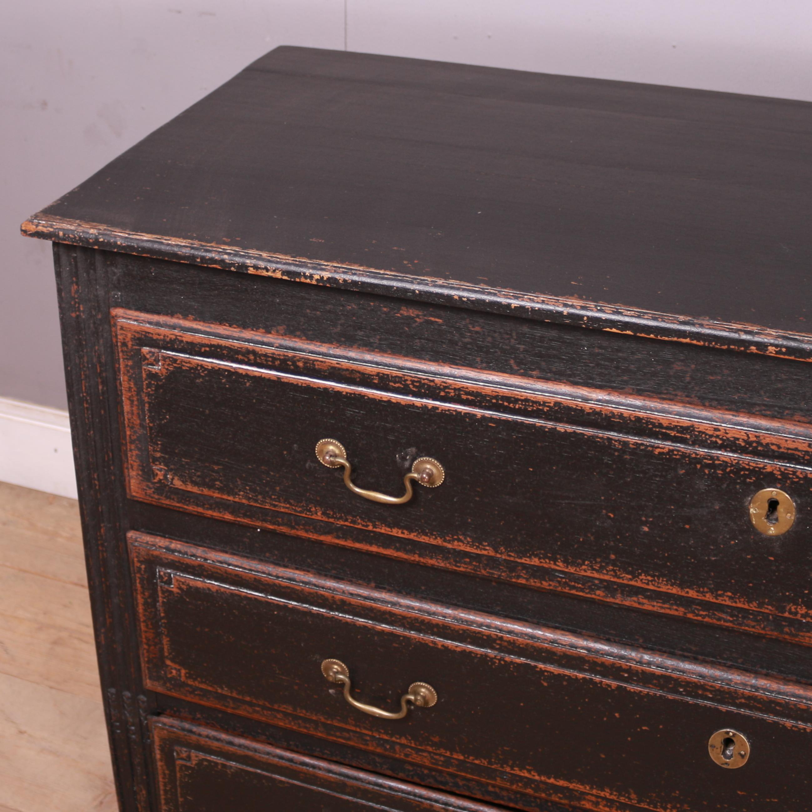 19th Century French Painted Oak Commode 4
