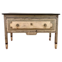 19th century French Painted One Drawer Chest