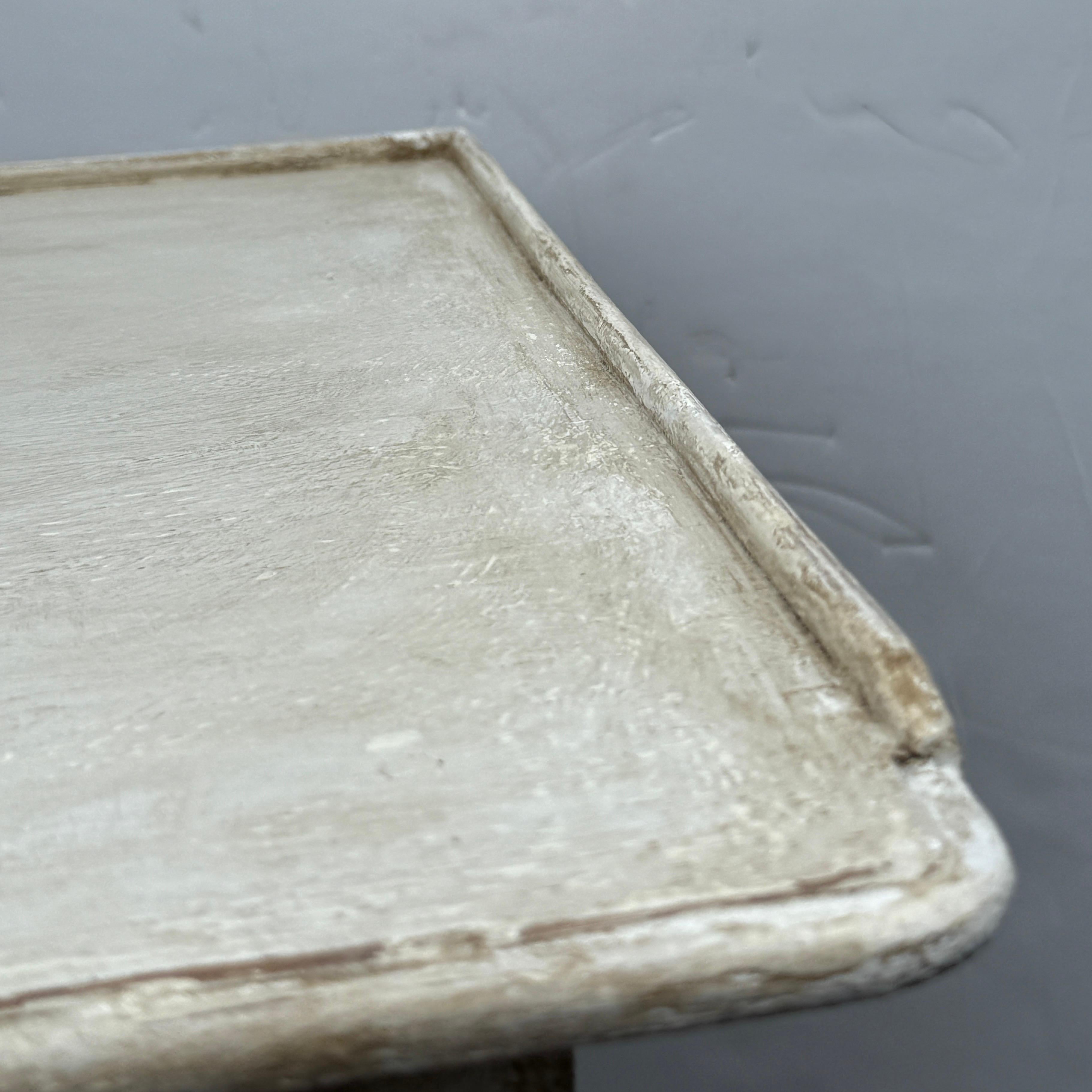 Tavolino rettangolare da sala dipinto del XIX secolo francese Scrivania con cassetto in vendita 6