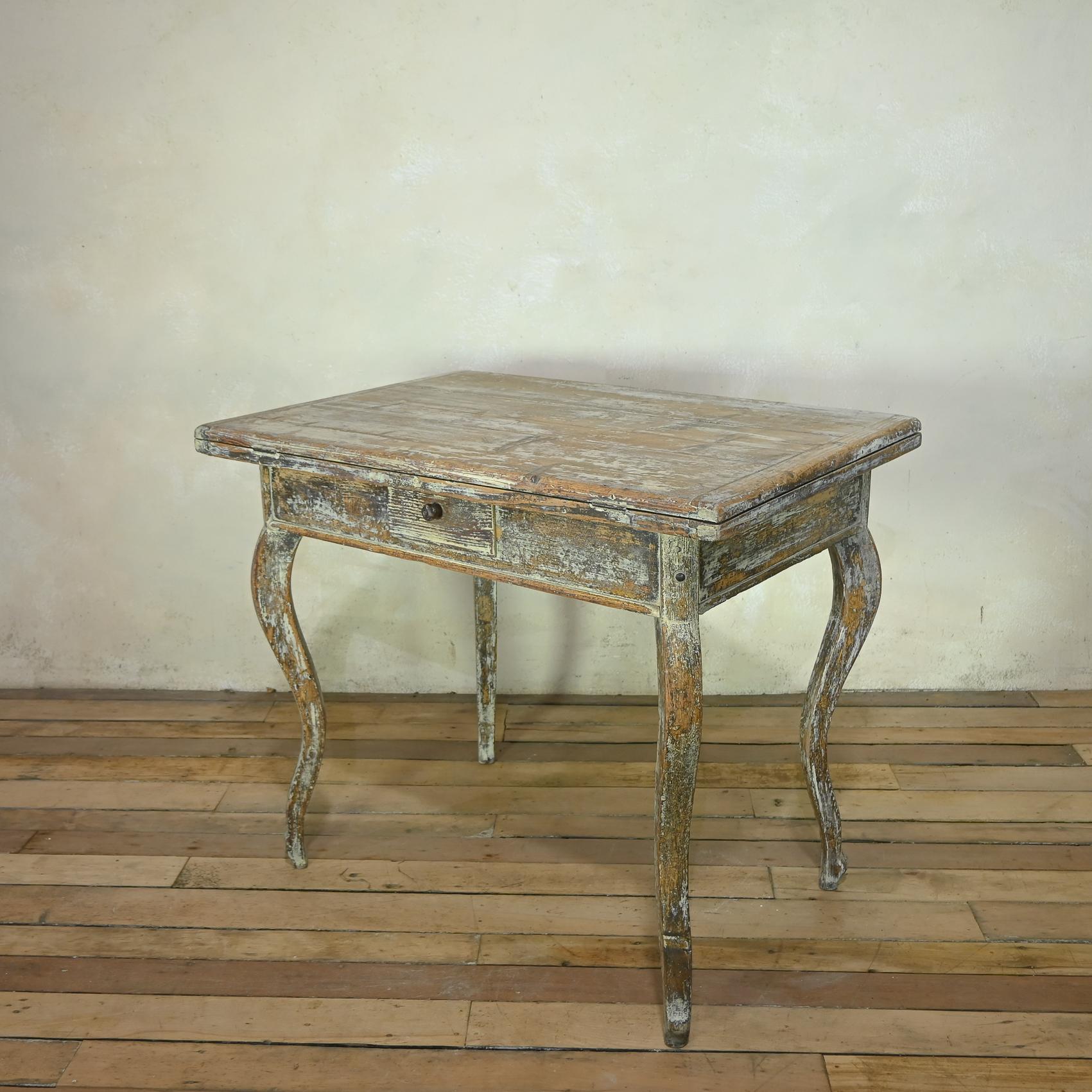 19th Century French Painted Swivel Top Dining Table For Sale 11