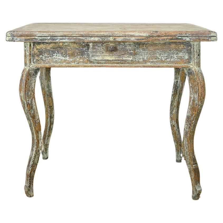 19th Century French Painted Swivel Top Dining Table For Sale