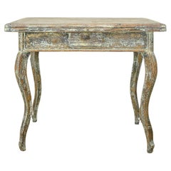 19th Century French Painted Swivel Top Dining Table