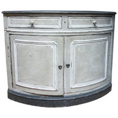 Armario esquinero francés de madera pintada del siglo XIX
