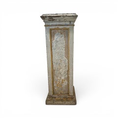 19th Century French Painted Wood Pedestal