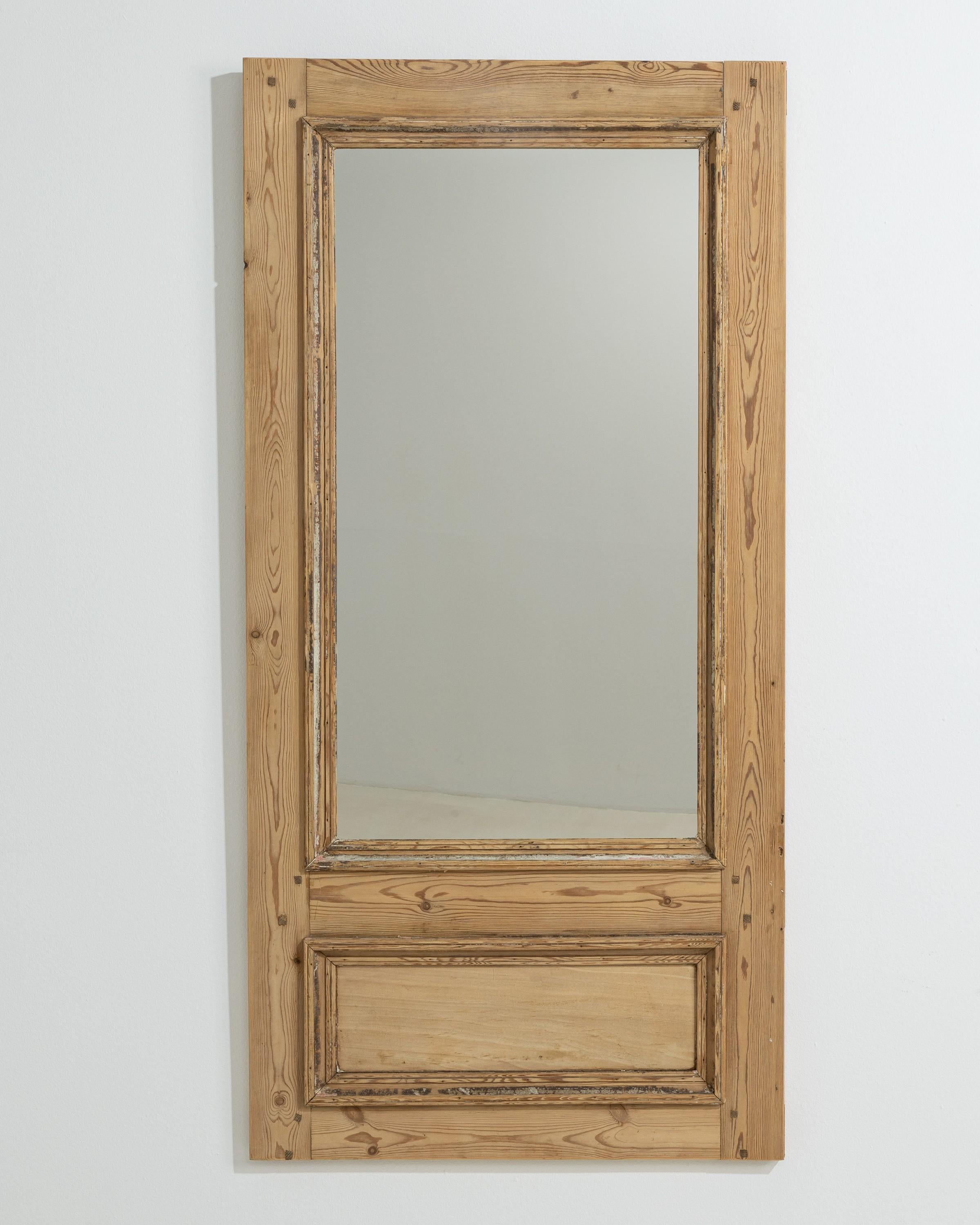 Miroir trumeau français en bois peint du XIXe siècle