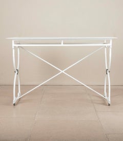19th Century French Painted Wrought Iron Butcher's Table
