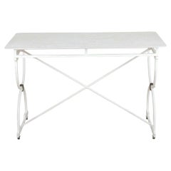 19th Century French Painted Wrought Iron Butcher's Table