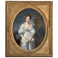 Französisches Gemälde des 19. Jahrhunderts D''après Jean-Baptiste Greuze, der zerbrochene Krug