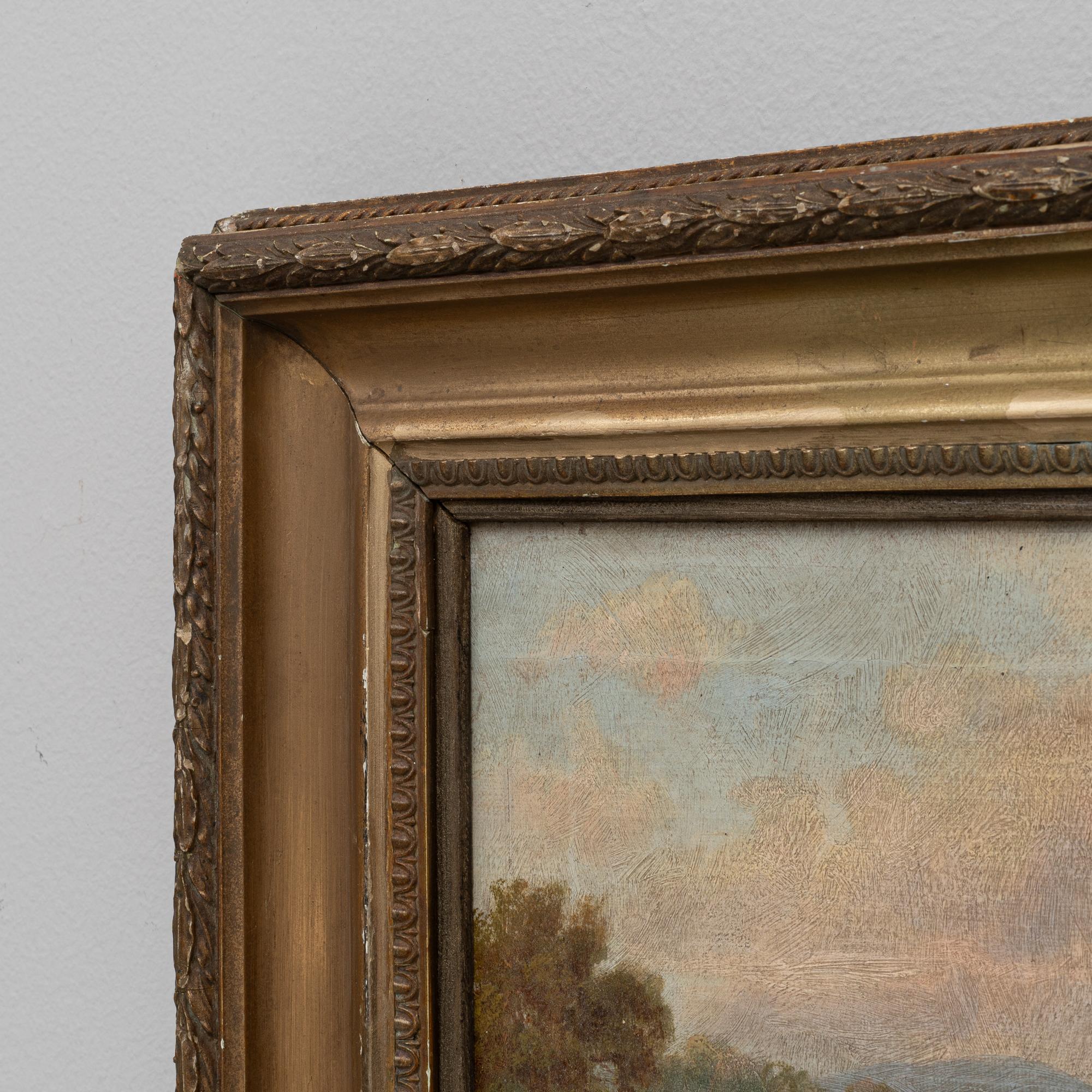19th Century French Painting In Good Condition For Sale In High Point, NC