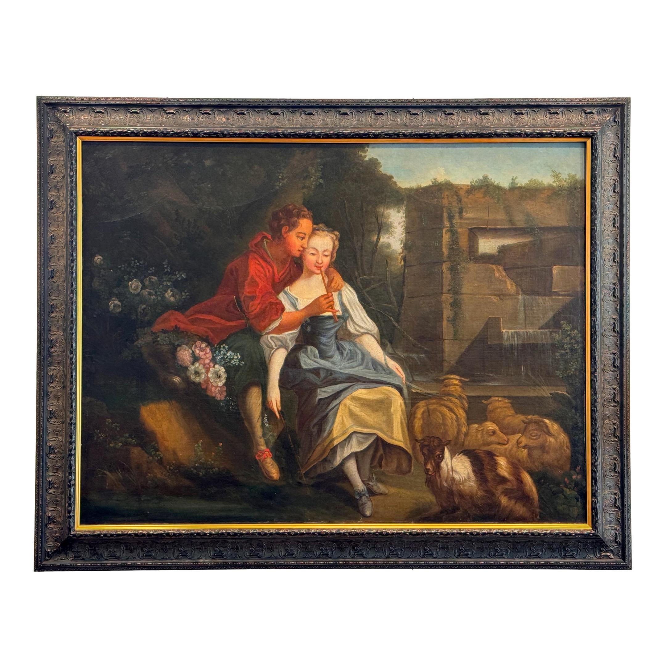 19th Century French Painting, Framed For Sale at 1stDibs