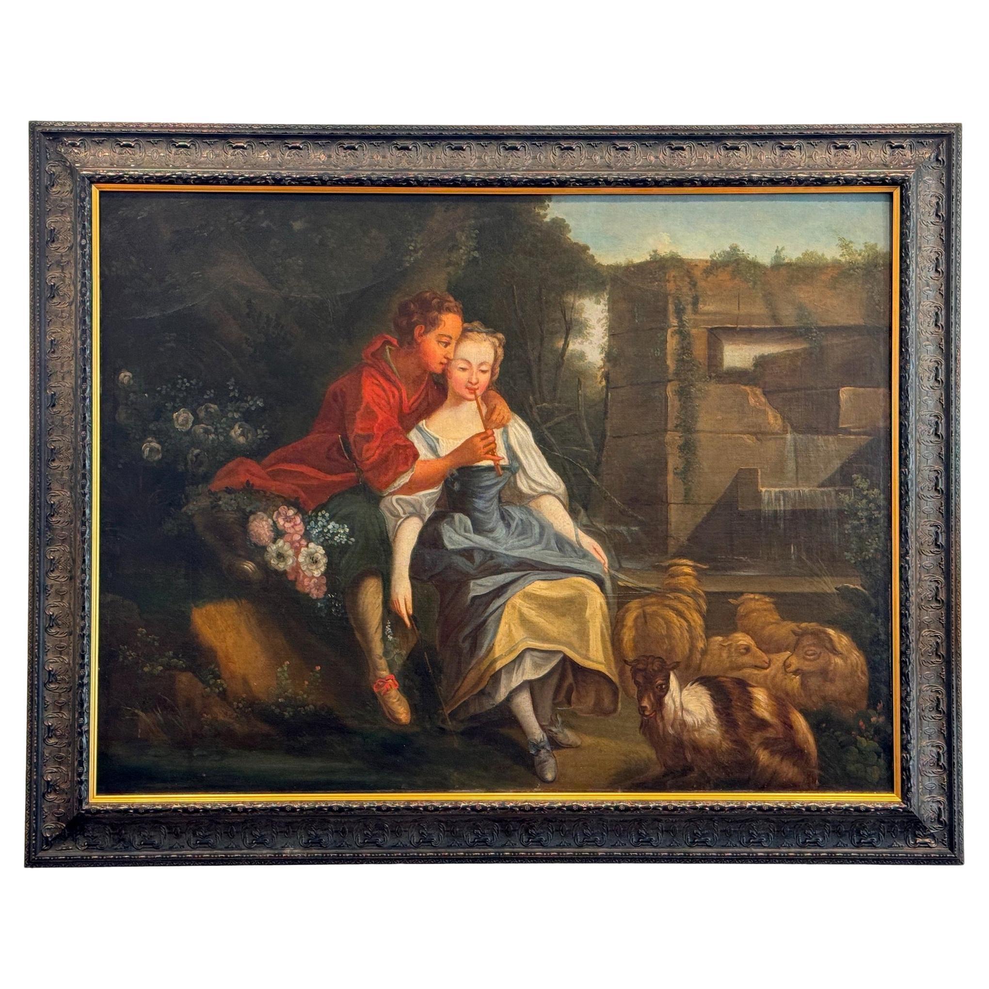 19th Century French Painting, Framed