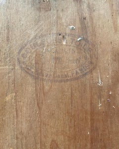 19th Century French Painting of Cliff Side House