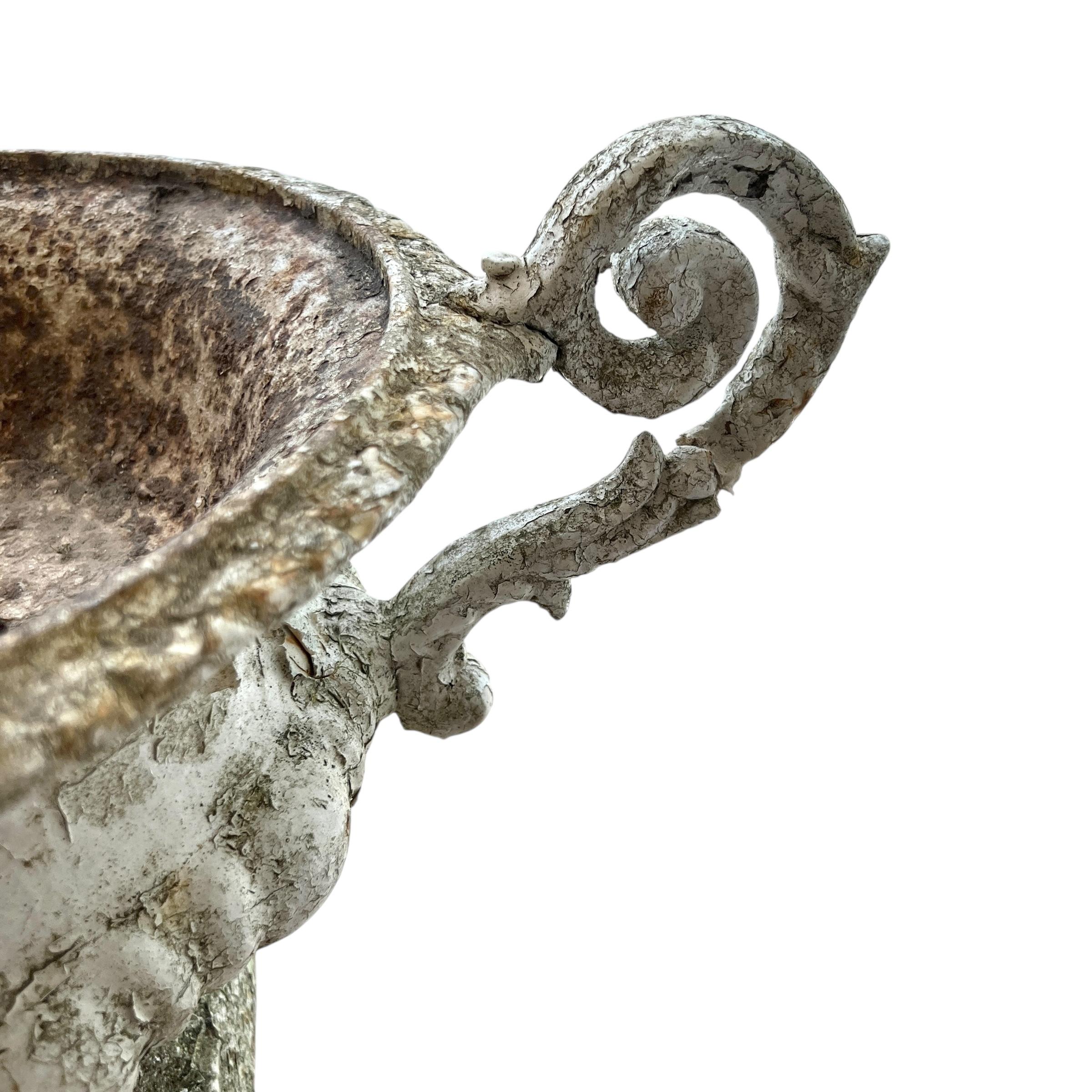 19th Century French Pair of Antique Jardinieres with Handles For Sale 2