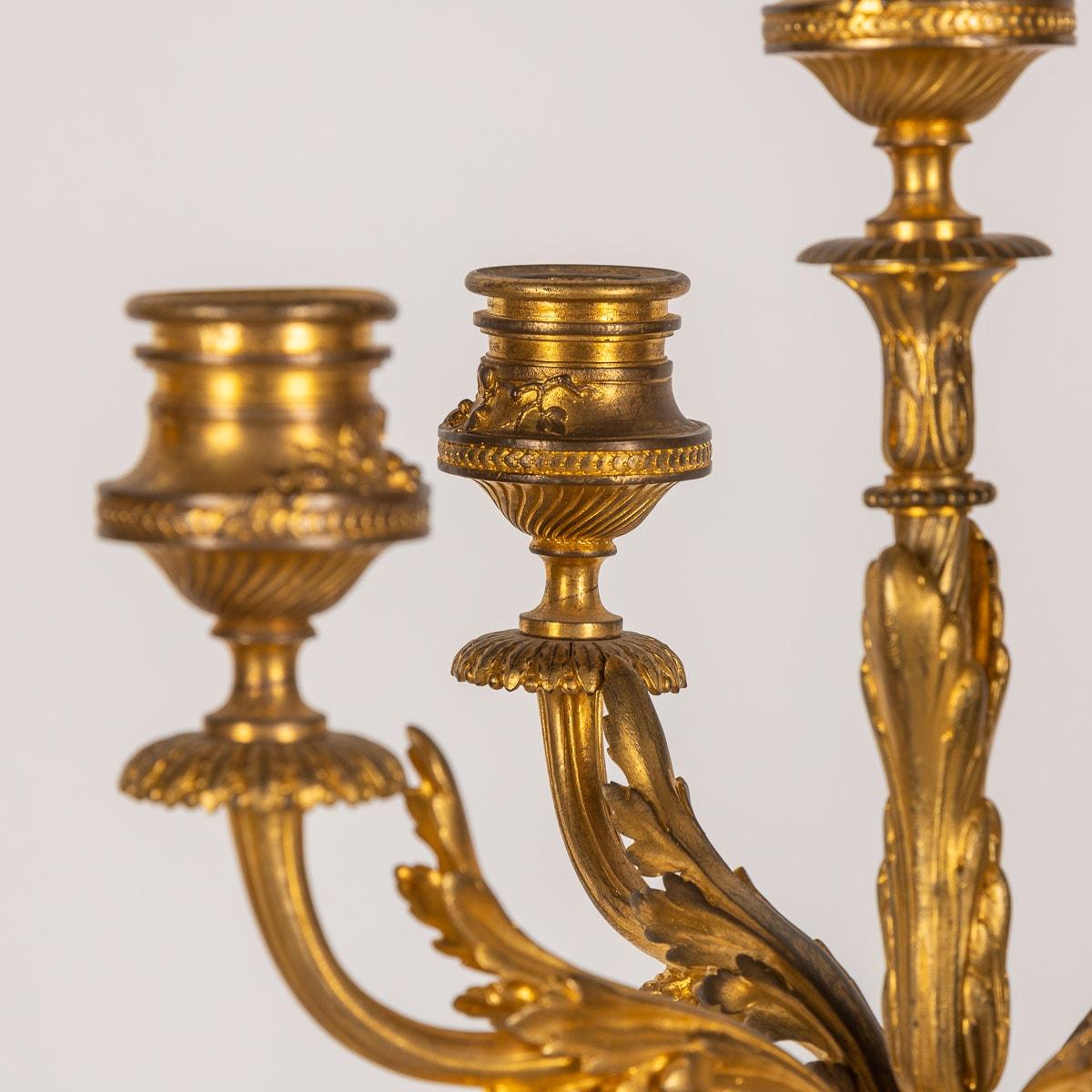 19th Century French Pair of Candelabra by Ferdinand Barbedienne, circa 1870 For Sale 2