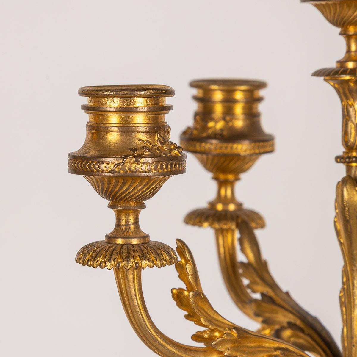 19th Century French Pair of Candelabra by Ferdinand Barbedienne, circa 1870 For Sale 3