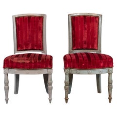 Französisches Paar Stühle aus dem 19. Jahrhundert