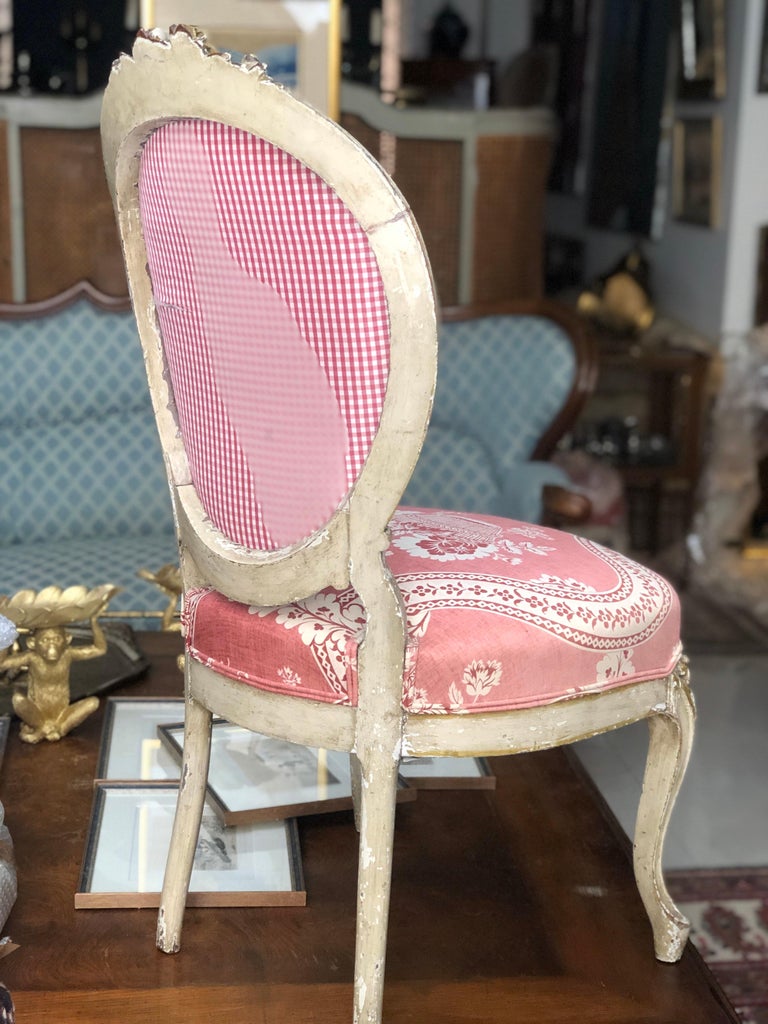 19th Century French Pair of Hand Carved Chairs in Louis XVI Style For ...