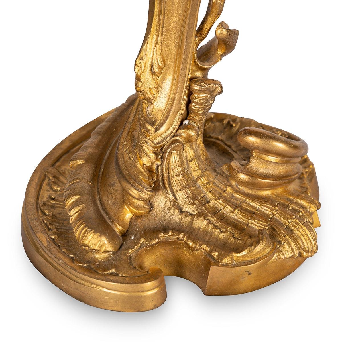 Coppia di candelabri a quattro luci in stile Luigi XV, XIX secolo, Francia, 1880 ca. in vendita 7