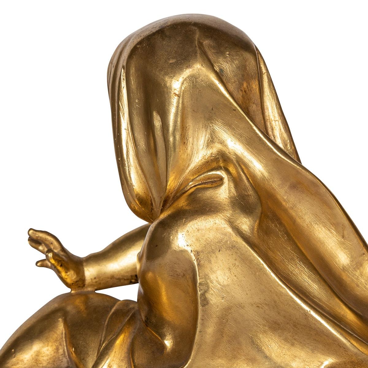 Coppia di Chenet da camino in bronzo ormolato del XIX secolo, Francia, circa 1850 in vendita 10