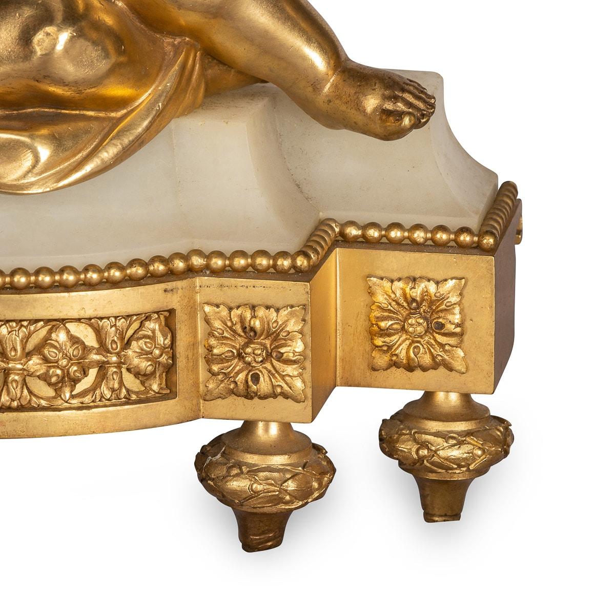 19th Century French Pair of Ormolu Bronze Fireplace Chenets, circa 1850 For Sale 5