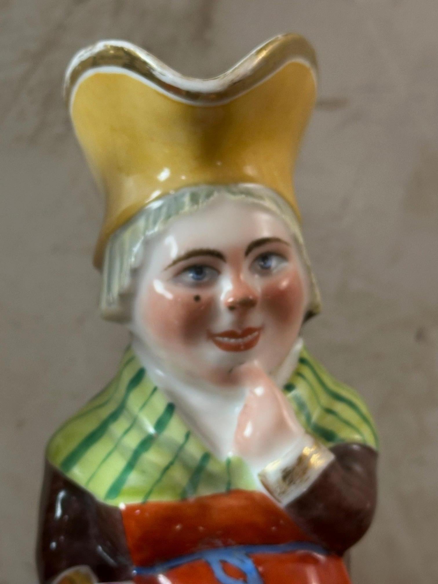 19th century French Pair of Porcelain Jacquot Pitchers, 1890s For Sale 3