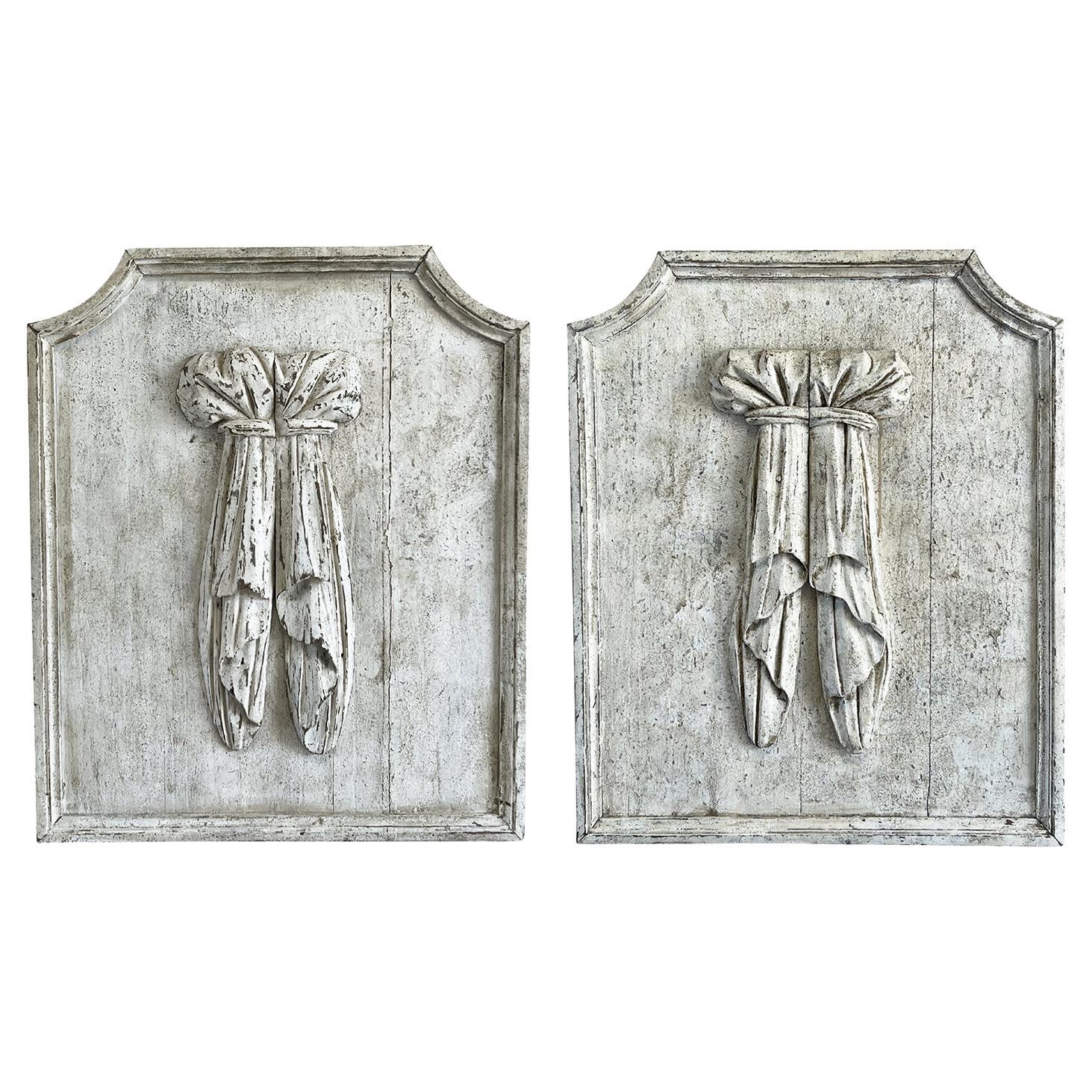 19th Century French Antique Limestone Relief - Single Wall Panel Décor ...