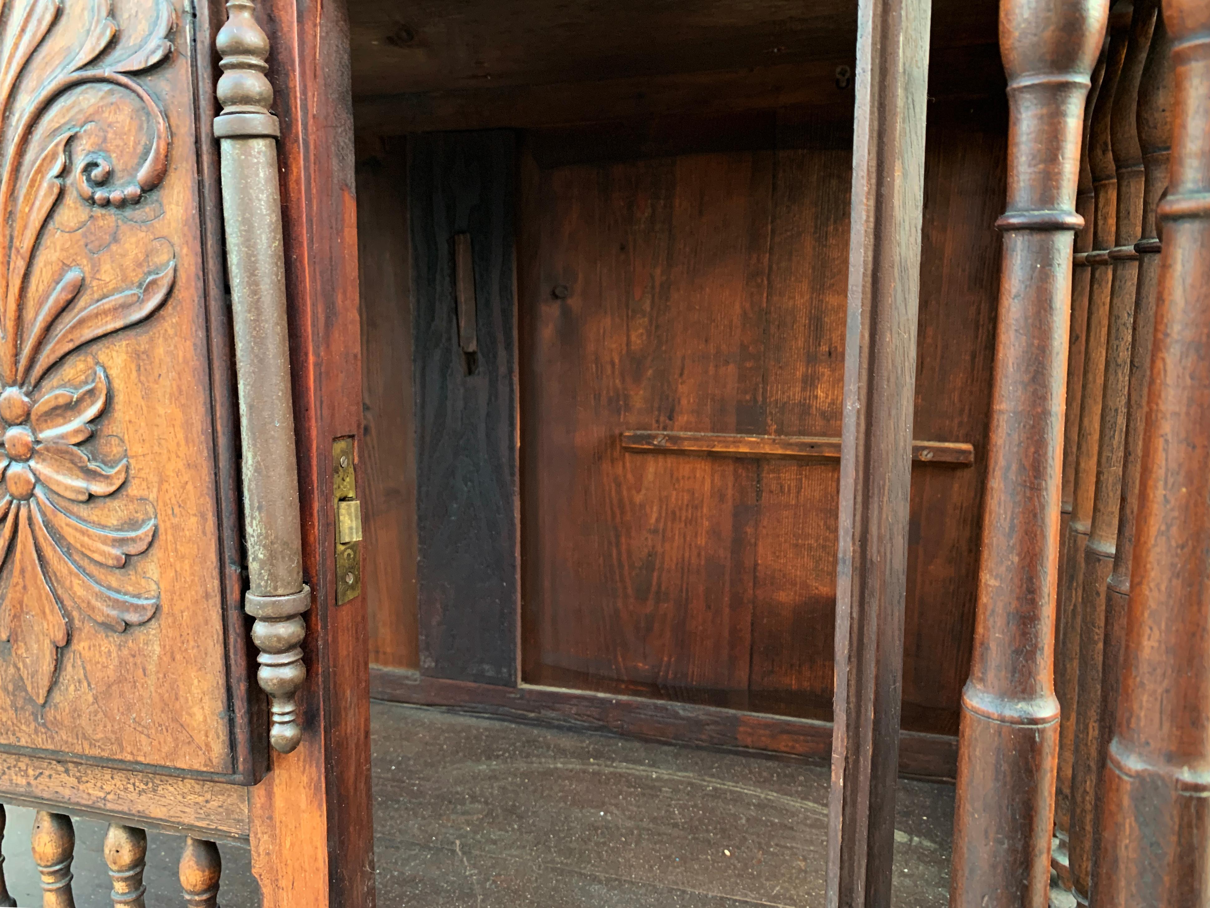 Louis Philippe 19th Century French Panettiere/ Bread Cupboard