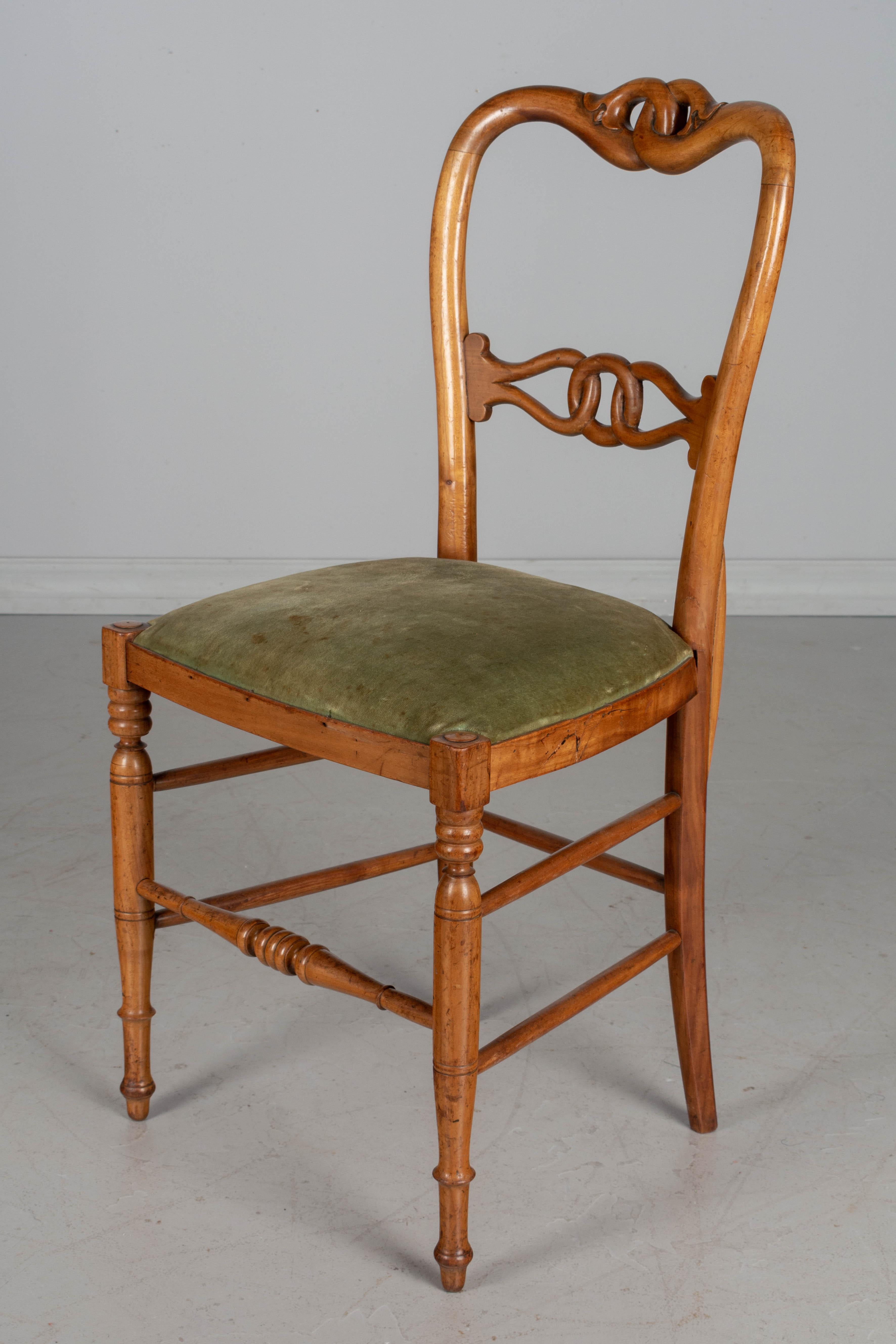 19th Century French Parlor Chairs, Set of four For Sale 1