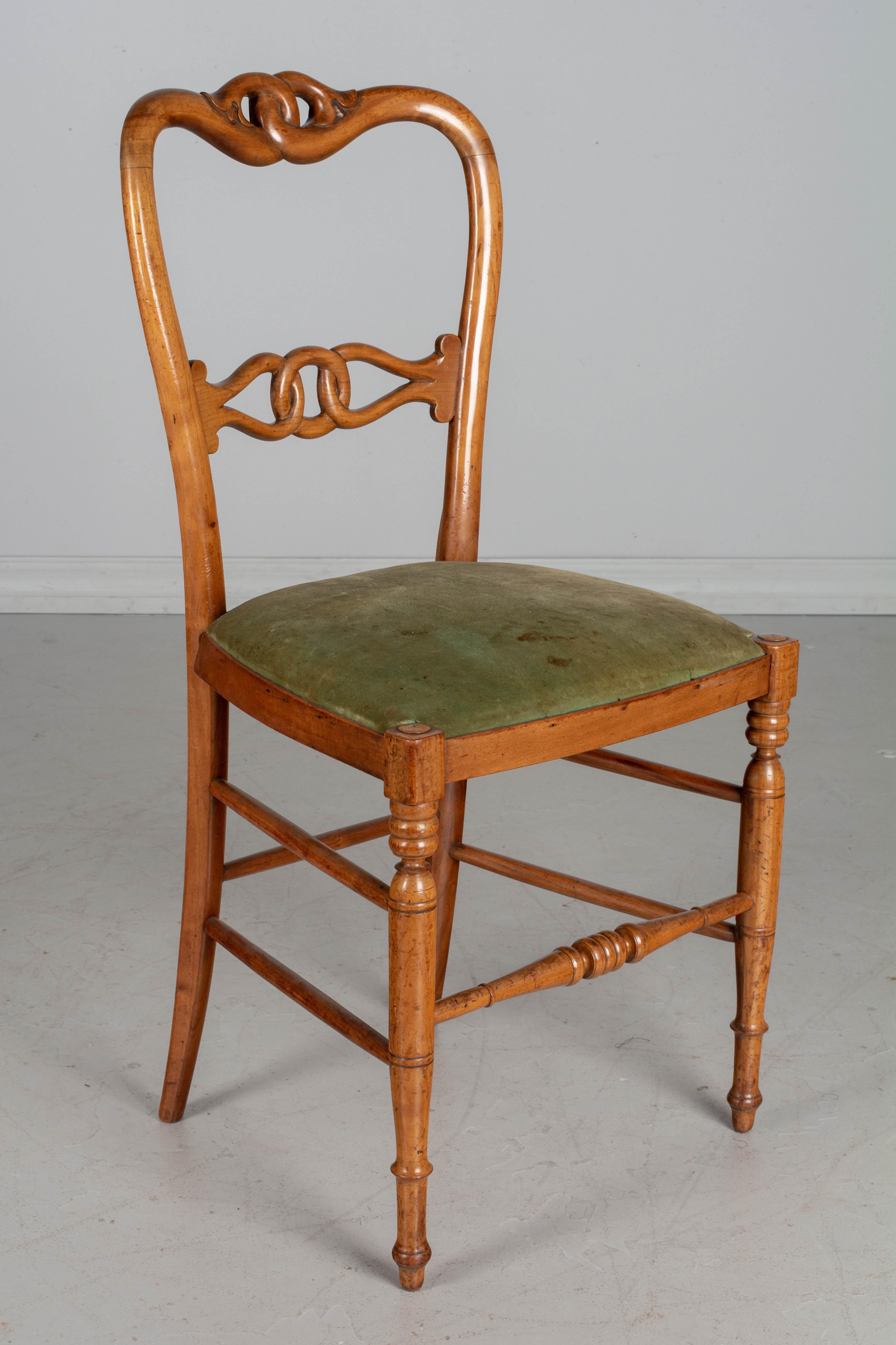 19th Century French Parlor Chairs, Set of four For Sale 2
