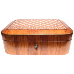 19th Century French Parquetry Inlaid Box