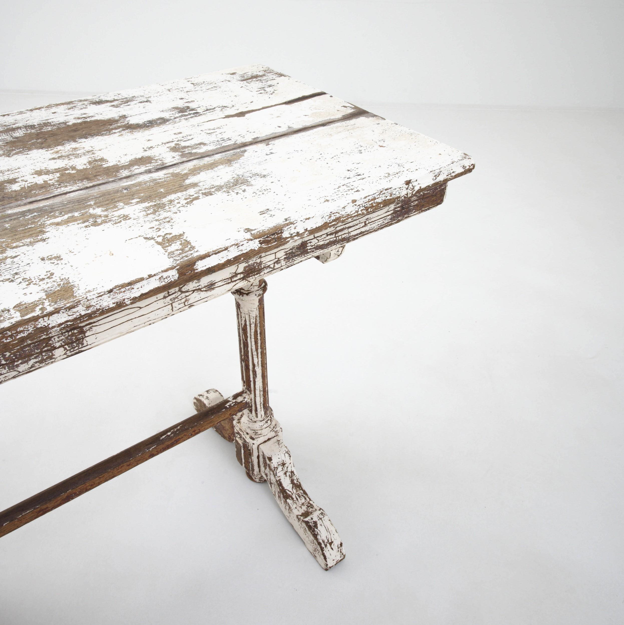 19th Century French Patinated Bistro Table For Sale 3